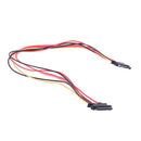 1Pc 50CM 22P SATA 7+15Pin M/F Serial Data Power Combo Cable Power ExtensionSEAU
