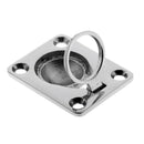 Stainless Steel Pull Ring Flush Lift Handle Marine Hatch Locker Cabinet Lift