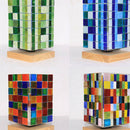 500x Colorful Square Glass Mosaic Tiles Tessera for Art Craft Supply 10x10mm