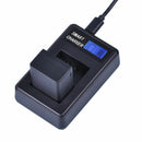 For Dmw-Bmb9E Usb Lcd Display Dual Port Battery Charger For Panasonic Lumix J5V4