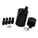 Portable Aluminum Alloy Cylinder Car Oil Catch Can/Reservoir Tank Baffled with 1