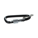 Black Pear Shape Carabiner for Camping M2Q4