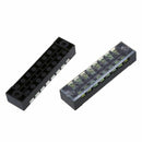 5 Pcs 600V 15A 8 Positions 8P Dual Rows Covered Barrier Screw Terminal Bloc J5G1
