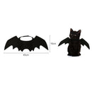 Animal Pet Dog Cat Bat Vampire Halloween Black Fancy Dress Costume Outfit Wings