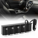 Car Dual USB One For Four Belt Switch Car Cigarette Lighter Charger Doub CWH