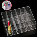 24 Trapezoid Clear Display Lipstick Stand Case Organizer Makeup Cosmetic Holders