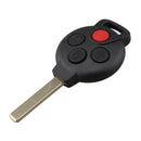 New 4 Buttons Car Replacement Remote key Fob 315MHz for Mercedes-Benz Smart