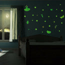 Luminous Wall Stickers Butterfly Swan Night Glow Wall Decals Bedroom Decor A