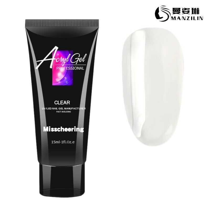 Manzilin 15Ml Crystal Extend Uv Nail Gel Extension Builder Led Polygel Nail W5N6