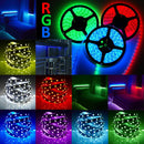 Waterproof 5M RGB 300 LED Strip Light 5050 SMD 44 Key Remote 12V Power Full Kit