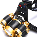 T6 High Power Lantern Waterdichte Led Induction Zaklamp Head Light OplaadbareFT