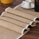 Party supplies linen table runner flag lace table runner table Christmas we X4Z1