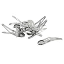 10Pcs DIY Barrettes Snap Hair Clips 12mm Round Bezel Setting Tray Whitegold