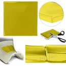 Motorcycle Seat Gel Pad Shock Absorption Mat Cushion Yellow (25x25x1cm)