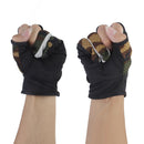 1 Pair Camouflage Camo Anti Slip 3 Cut Finger Ice Fly Fishing Tackle Gloves