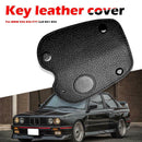 Key Case Litchi Synthetic Key Fob Cover Wear-resistant for BMW E46 1998-2005