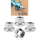 4x Steel Road Mountain Bike Flange Nuts BMX MTB  Replacement Bolts