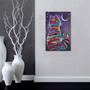Diy 5D Diamond Painting Colorful Cat Partial Special Shaped Rhinestone Embr