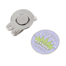 Shiny Rhinestone Magnetic Hat Cap Visor Clip On Golf Ball Marker Gift