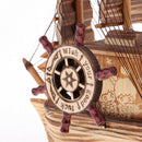 Creative Gifts Music Boxes Shaped Fishing Boat Handmade Craft Game For Children