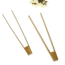 2pcs Bamboo Clip Cooking Kitchen Tongs Food  Tool Steak Cake Wooden C LJ