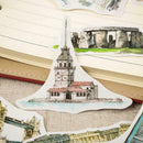 42 pcs Travel Around World Famous Building Craft Scrapbook Decorative Stick M8M5