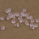 100x earrings plastic rubber plug stud stoppers findings backs backing post D8C5