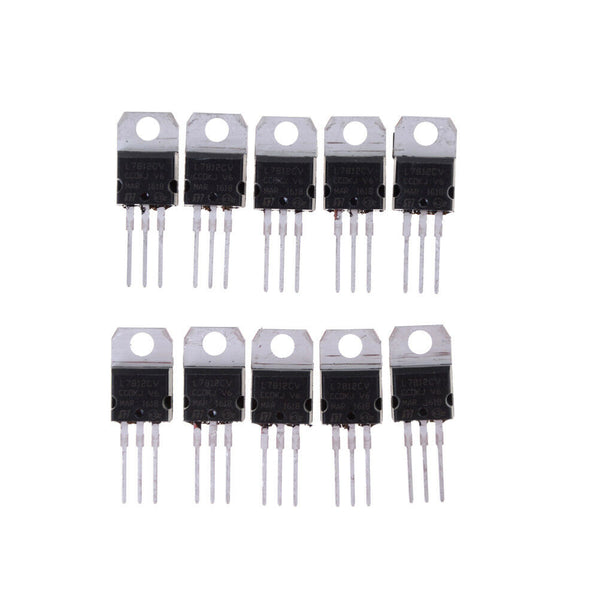 10x IC L7812CV L7812 TO-220 12V Voltage Regulator  Vh