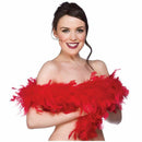 Feather Boa Super Soft Ladies Fancy Dress Red