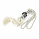 1 pair Tassel plum Curtains hanging ball for Home Decorationï¼ˆwhiteï¼‰