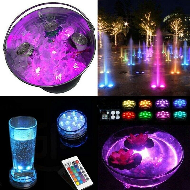 Submersible Led Lights Battery Operated Spot Lights With Remote Small Lamps