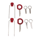 13pcs Car Radio Door Clip Panel Trim Dash Audio Plastic Removal Pry Tool Kit