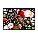 Christmas Window Showcase Removable Santa Claus Snowman Elk Wall Stickers