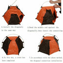 Portable Folding Camping Pet tent Dog House Cage Dog Cat Tent Easy Operatio
