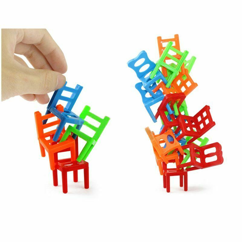 18Pcs Balance Chairs Balance Game Children Kids Educational Balance Toys Pu P2R2