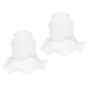 2pcs Glass Bell Shape Wall Lamp Candle Chandelier Lamp Shade
