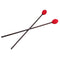 16 Inch Red Dark Brown Medium Hard Marimba Mallets 34Mm Yarn Head Maple Sha