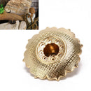 9holes lotus incense burner holder flower statue censer plate for sticks cone OZ