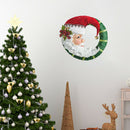 Christmas Tree Glass Showcase Waterproof Wall Crystal Window Stickers (H) A