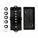 1Pcs Black 7-Way Trailer Wire Junction Box Camper Truck Weather Proof RV Li