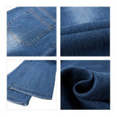 Women Fashion High-Rise Wide Leg Flared Jeans Retro Bell Bottom Jeans Denim