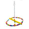 Fun Wooden Swing Bird Stand Parrot Cage Toys for Small to Large Birds Random