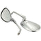 2PCS Motorcycle Oval Chrome Rear View Glasses Mirror For Ducati KTM KawasakiJ 3C
