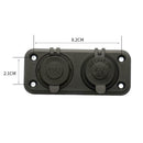 Dual  Socket Power Outlet Waterproof for Car Boat Marine ATV Mobile