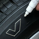 12pcs White Waterproof Permanent Car Tyre Tire Tread Rubber Paint Marker Pen Set