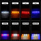 2PCS Car Truck LED Warning Hazard Strobe Flashing Lamp Bar Beacon White