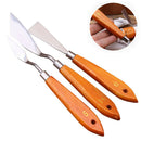 Stainless Steel Painting Scraper Set Art Tools Sculpt Mixed School Reusable