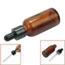 30ml Plastic Dropper Cap Perfume Essence Essential Oil Vial Glass Amber Bottle