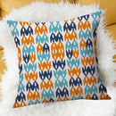 1X(Decorative Throw Pillow Covers Modern Simple Geometric Style Linen Burla