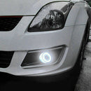 2X 3" Car Angel Eye COB Halo Ring LED DRL Projector Len Fog Driving Light Lamp